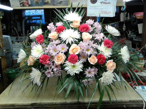 peachy fields fan shaped funeral