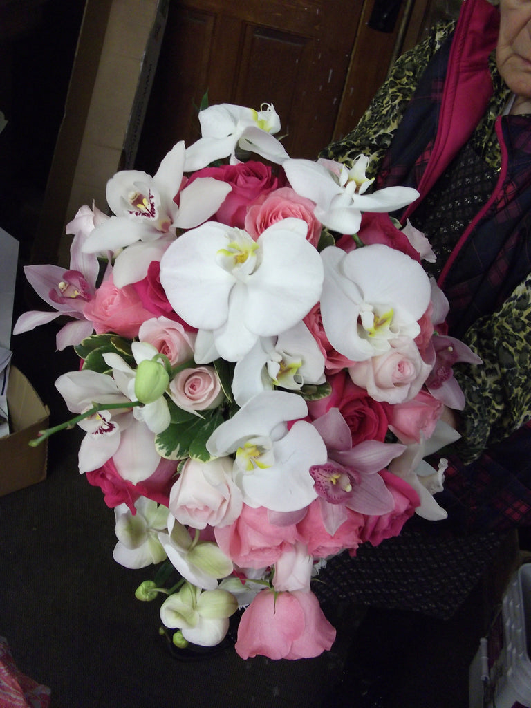 Bridal Bouquet; Orchids and Roses