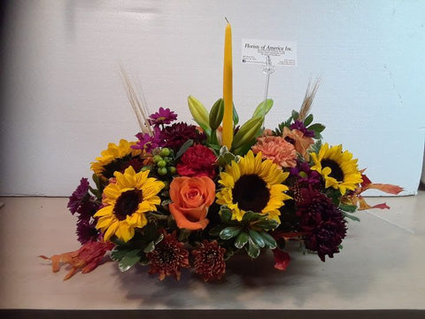 Fall Splendor Sunflower Centerpieces