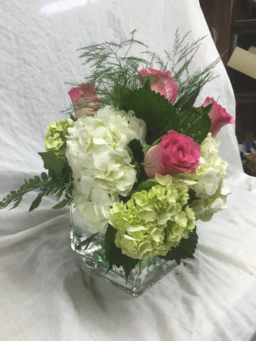 Contemporary Hydrangea Arrangement