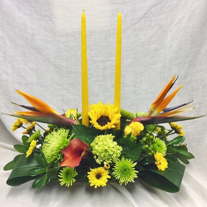 birds of paradise center piece