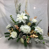Grand Winter silk flower arrangement