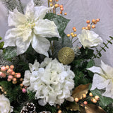 Grand Winter silk flower arrangement
