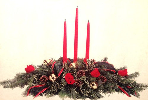 Red Christmas Centerpiece