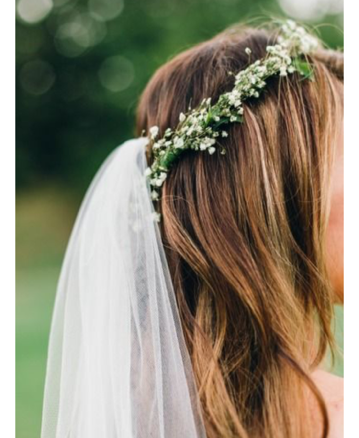 flower Bride veil